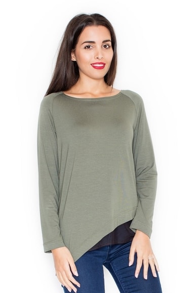Dámská halenka KATRUS K321 olive Dámská halenka KATRUS K321 olive